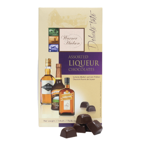 WARNER HUDSON ASSORTED LIQUEUR CHOCOLATES 150G