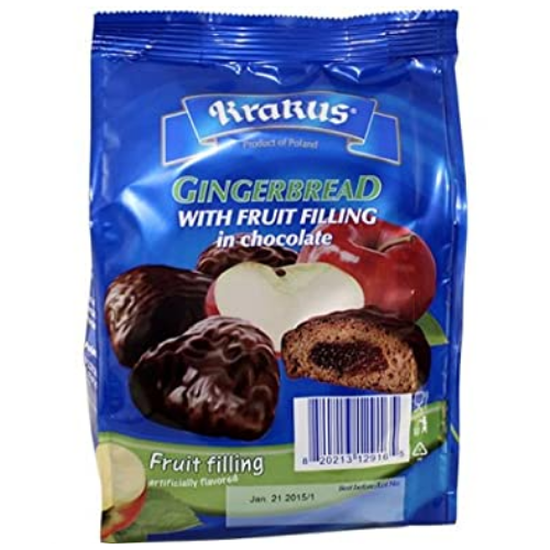 KRAKUS GINGERBREAD FRUIT FILLING IN CHOCOLATE 160G