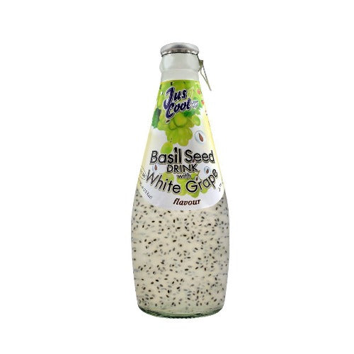 REAL 290ML  BASIL SEED DRINK WITH WHITE GRAPE FLAVOR