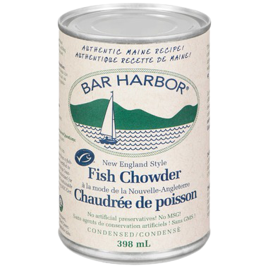 BAR HARBOR FISH CHOWDER NEW ENGLAND STYLE CONDENSED 398ML