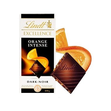 LINDT EXCELLENCE DARK CHOCOLATE ORANGE INTENSE 100G