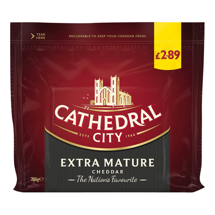 CATHEDRAL CITY 200G PACKAGED CHEESE CHEESE CHEDDAR EXTRA MATURE