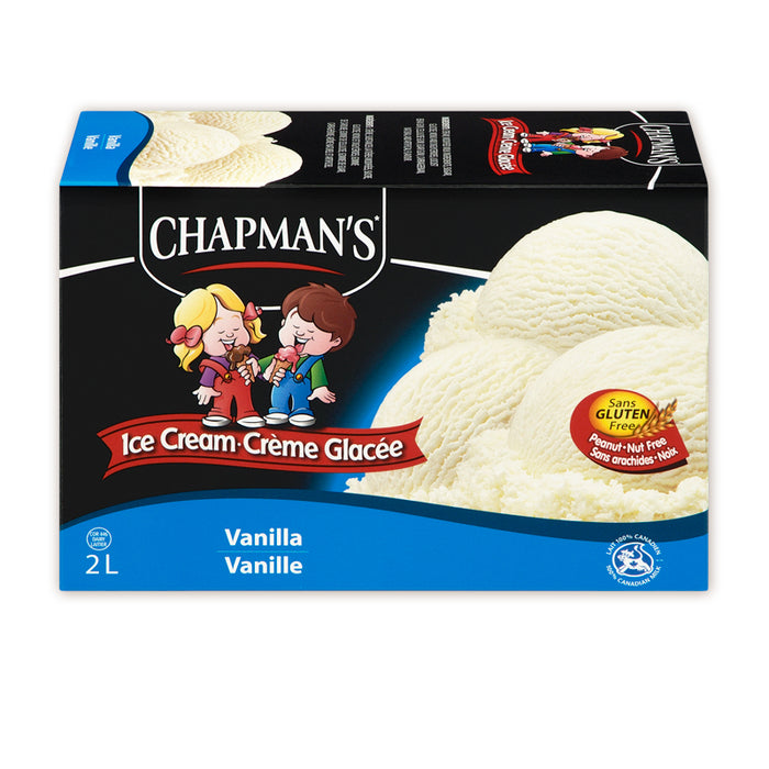 CHAPMAN'S (GLUTEN FREE) ICE CREAM VANILLA 2L