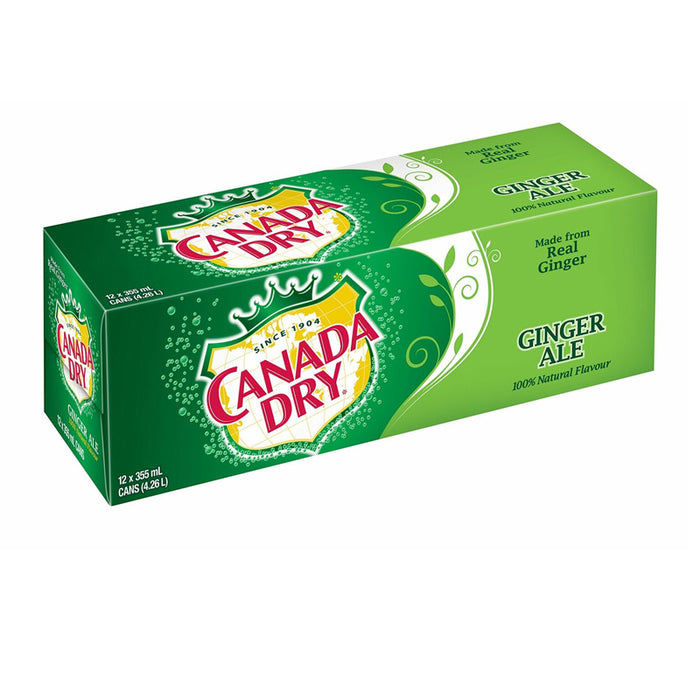 CANADA DRY 12 x 355ML  GINGER ALE
