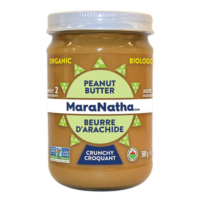 MARANATHA PEANUT BUTTER 500G NUT BUTTERS PEANUT BUTTER CRUNCHY 500G