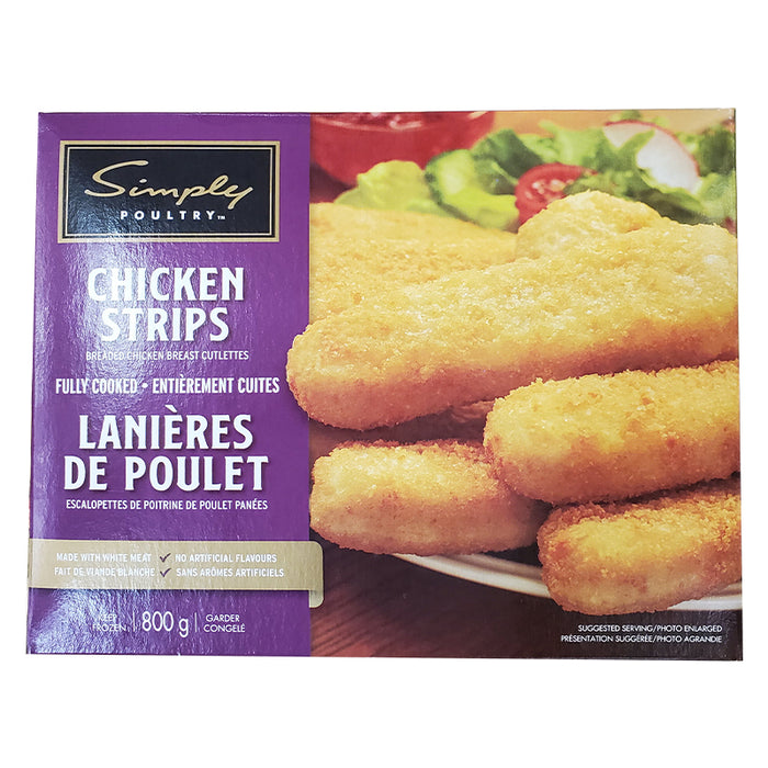 SIMPLY  800G DINNERS CHICKEN STRIPS