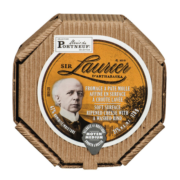ALEXIS DE PORTNEUF LAURIER D'ARTHABASKA 170G CHEESE RIPENED WITH WASHED RIND