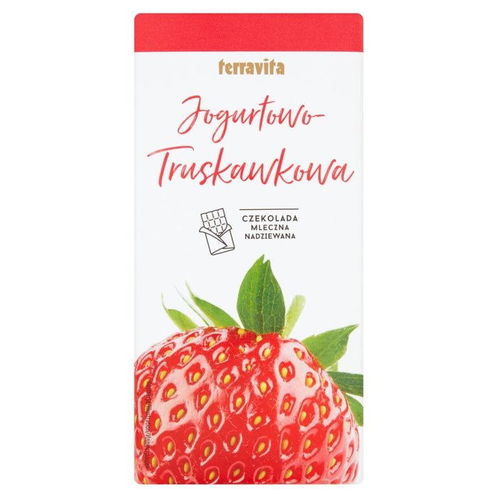 TERRAVITA YOGHURT STRAWBERRY MILK CHOCOLATE 100G
