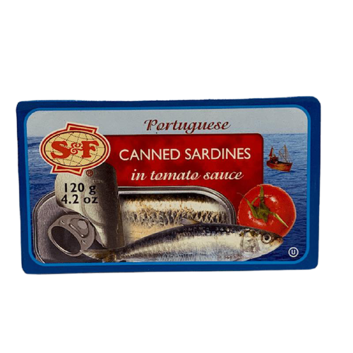 S&F CANNED SARDINES IN TOMATO SAUCE 120G