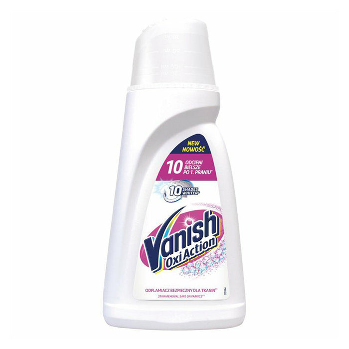 VANISH OXI ACTION STAIN REMOVAL 1L LAUNDRY 10 SHADES WHITER, SAFE ON FABRICS