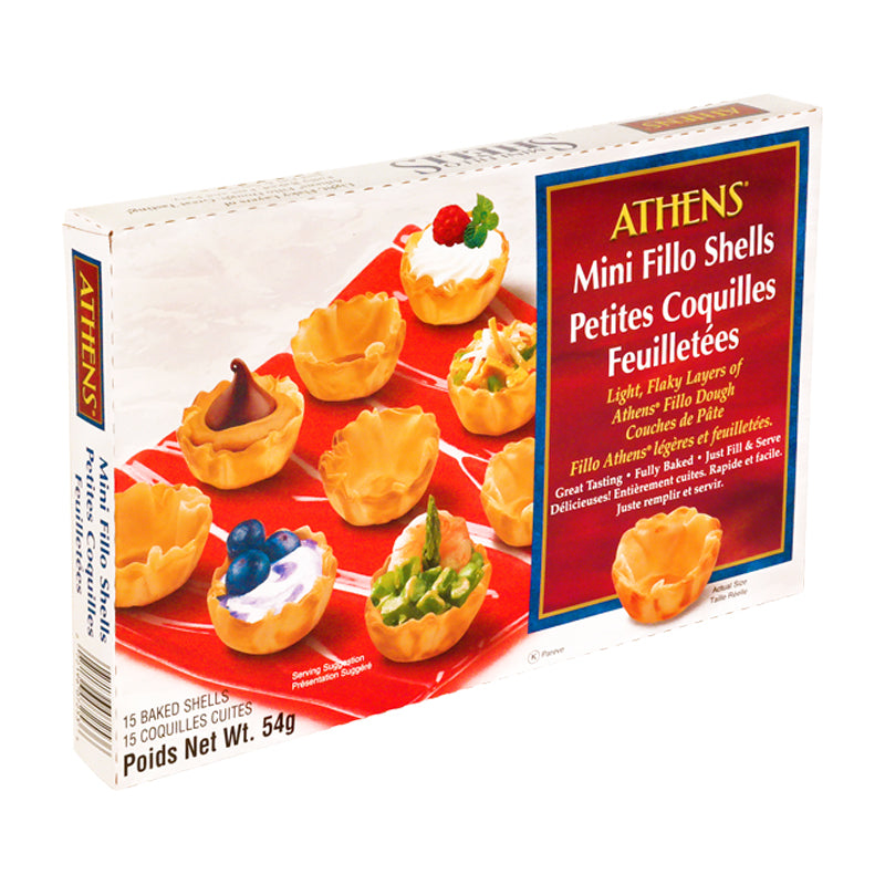 ATHENS 54G MINI FILLO SHELLS — Epicure Market