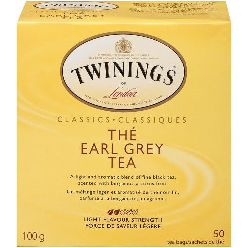 TWININGS LONDON EARL GREY TEA 50 BAGS