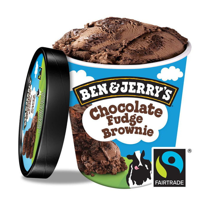 BEN&JERRY'S  ICE CREAM CHOCOLATE FUDGE BROWNIE 500ML