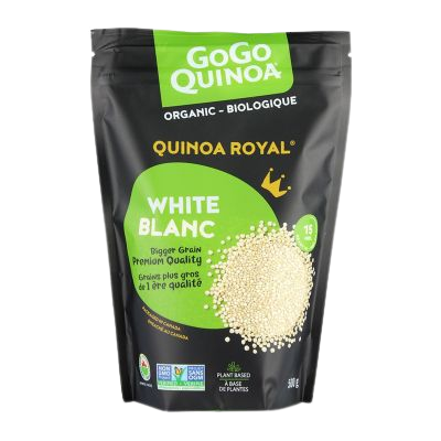 GOGOQUINOA ORGANIC ROYAL WHITE QUINOA 500G