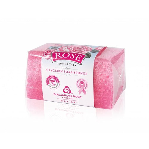 ROSE GLYCERIN SOAP-SPONGE 70G