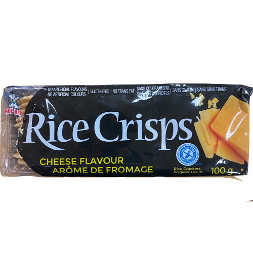 RICE CRISPS 100G CRACKERS CHEESE FLAVOUR