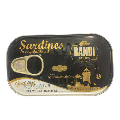 BANDI SARDINES IN VEGETABLE OIL 125G