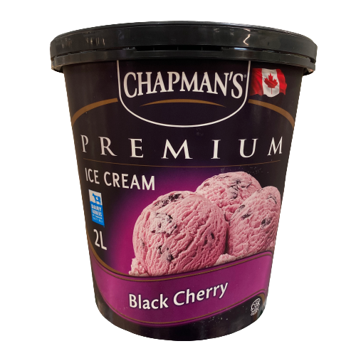 CHAPMAN'S PREMIUM BLACK CHERRY ICE CREAM 2L