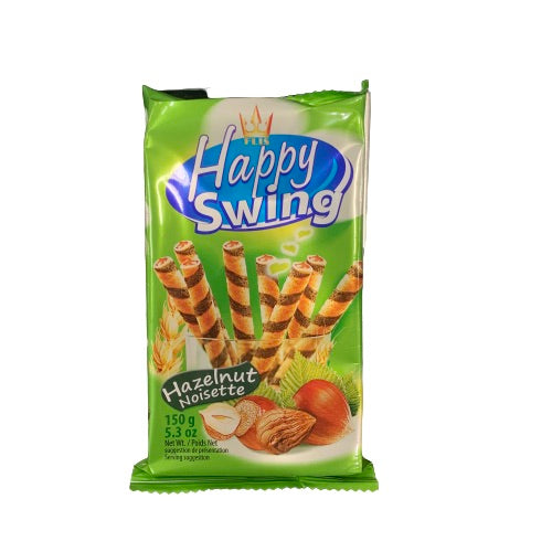 HAPPYSWING HAZELNUT WAFERS 150G