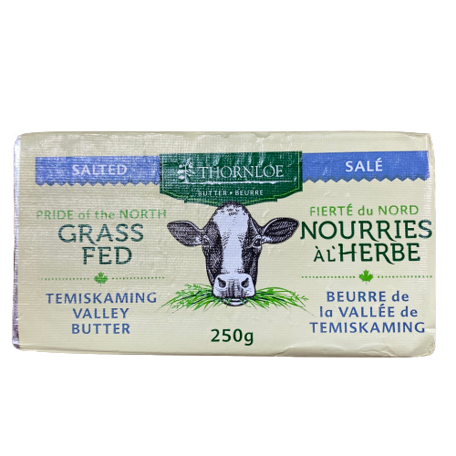 THORNLOE GRASS-FED SALTED BUTTER 250G