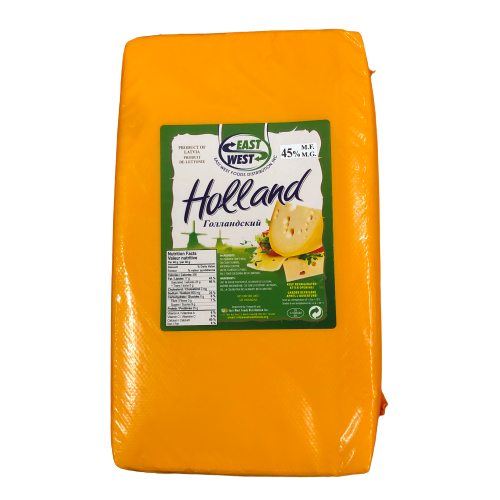 EAST WEST LATVIA HOLLAND CHEESE 45% KG (6780)