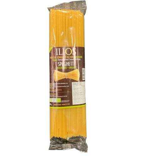 ILIOS DURUM WHEAT SEMOLINA PASTA ORGANIC SPAGHETTI 500G
