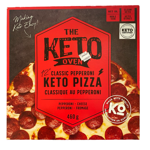 THE KETO OVEN 12” CLASSIC PEPPERONI KETO PIZZA 460G