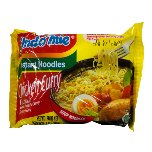 INDOMIE INSTANT CHICKEN CURRY FLAVOUR SOUP NOODLES 80G