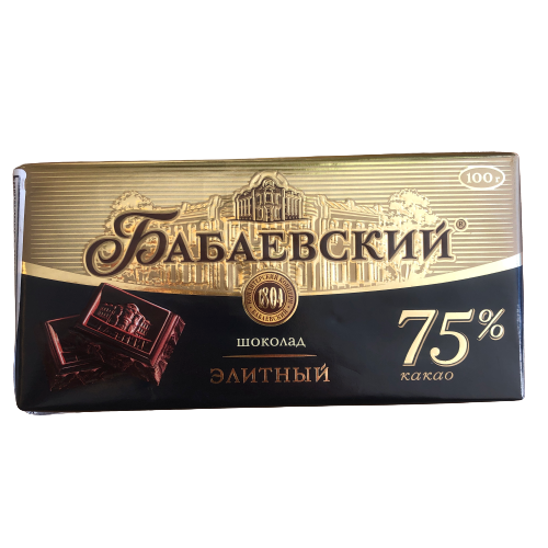 BABAYEVSKIY DARK CHOCOLATE ELITE 75% 100G