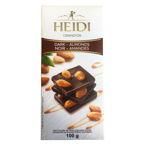 HEIDI GRAND’OR DARK ALMONDS 100G