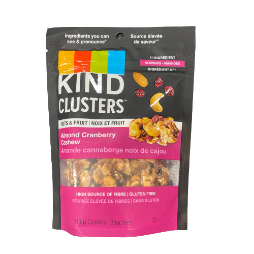 KIND CLUSTERS ALMOND CRANBERRY CASHEW 113G