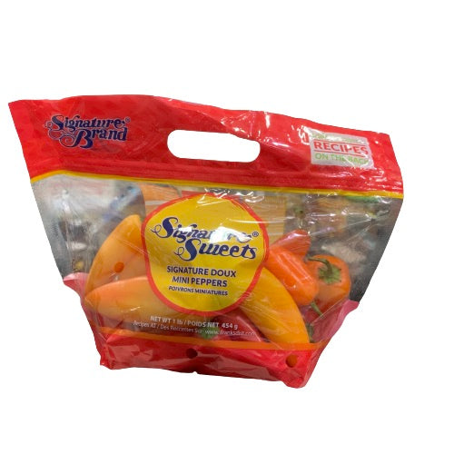 SIGNATURE SWEETS MINI PEPPERS PACKAGE 454G