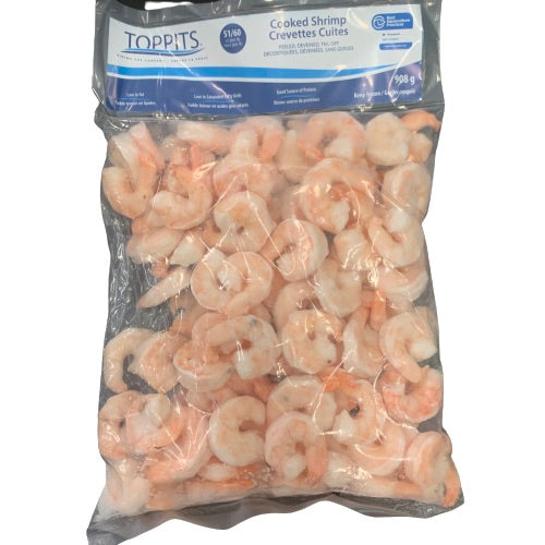 TOPPITS COOKED SHRIMP 51/60 908G
