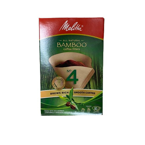 MELITA BAMBOO COFFEE FILTER NO4 80 units