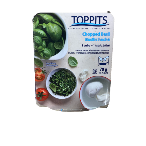 TOPPITS CHOPPED BASIL 70G