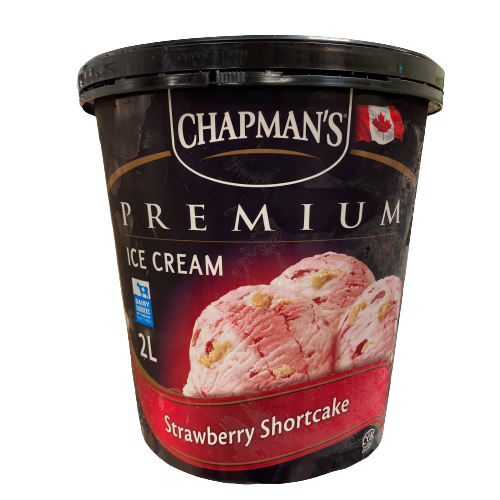CHAPMAN'S PREMIUM STRAWBERRY SHORTCAKE ICE CREAM 2L